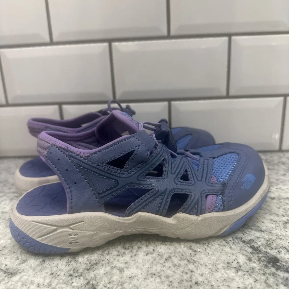 North Face Hedgehog Sandal II - Youth 3 Purple Closed Toe Waterproof Hiking Camp